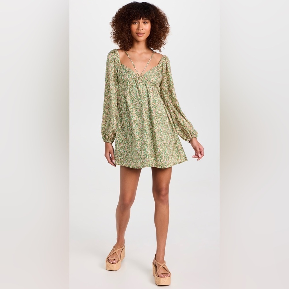 Lost + Wander Wild Poppies Mini Dress, Size M